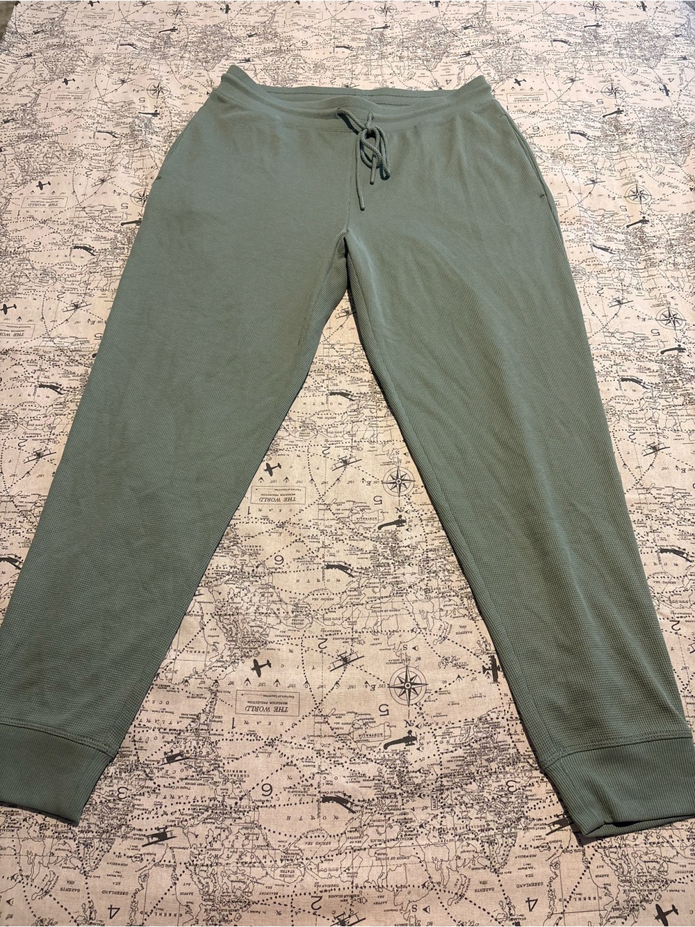 Olive Green Drawcord Joggers for Women